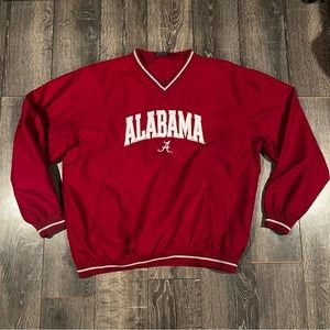 Pro Edge Apparel Men's Windbreaker Pullover Alabama Crimson Tide Jacket Sz L